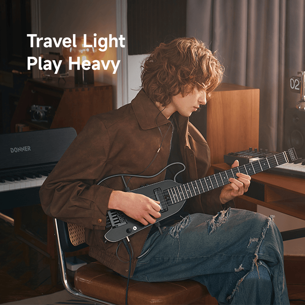 Donner HUSH X Pro – Guitarra de Viaje Compacta y Potente