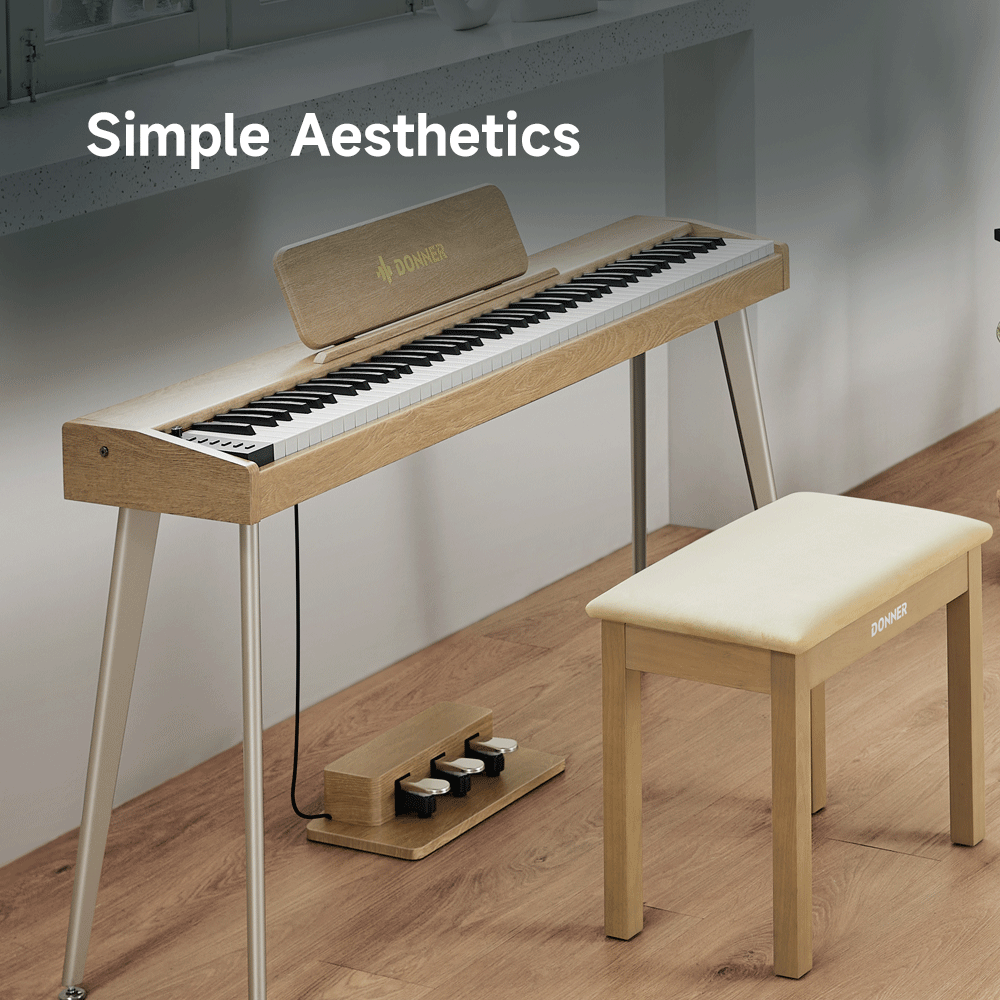 Donner DDP-60 – Piano Eléctrico Compacto y Asequible de 88 Teclas
