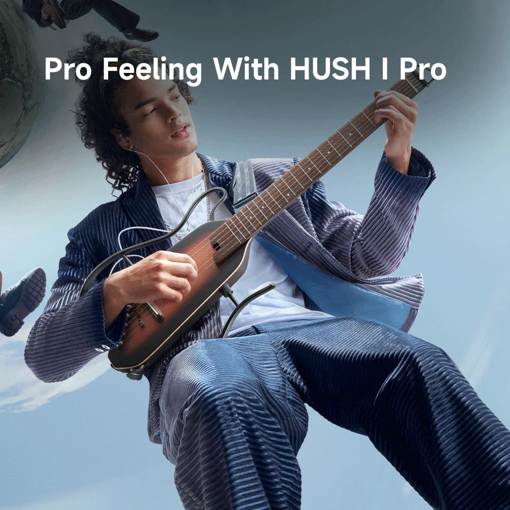 Descubra la última incorporación a la familia HUSH. Descubra las características únicas de la guitarra profesional HUSH-I