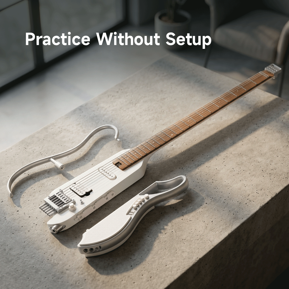 HUSH X LIVE guitarra de viaje con altavoz desmontable