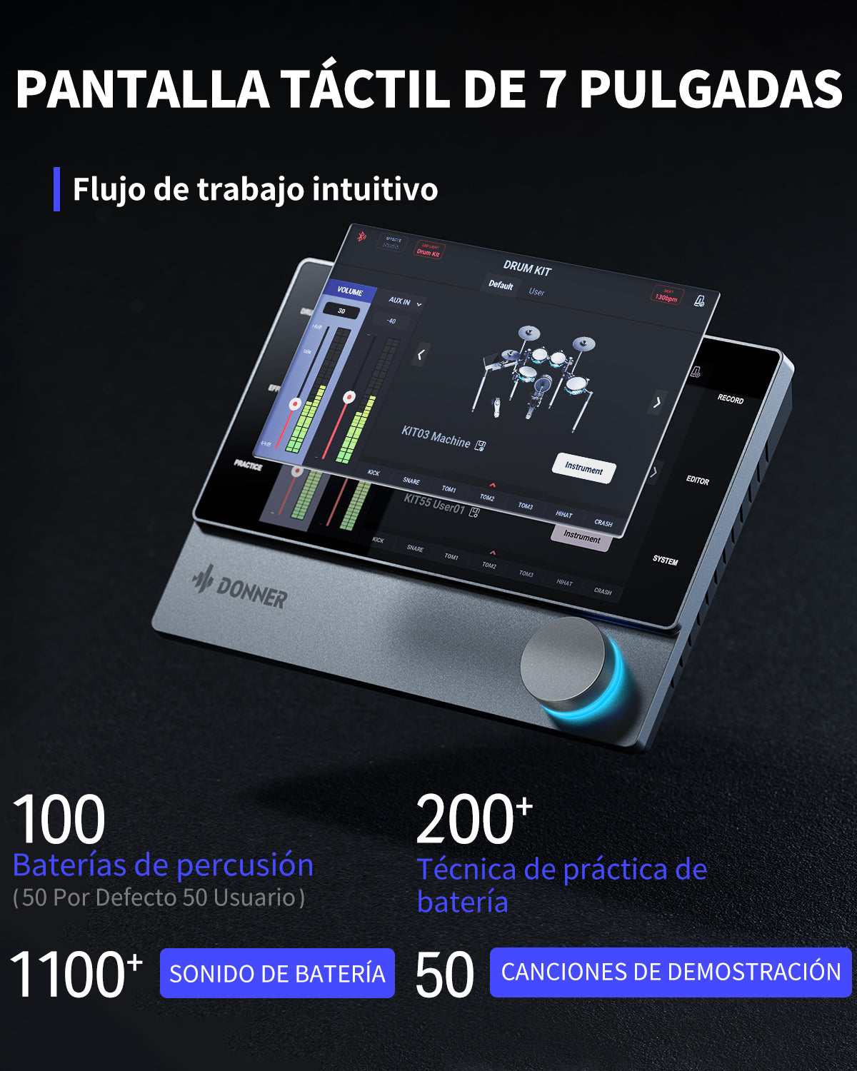Batería electrónica Donner BackBeat