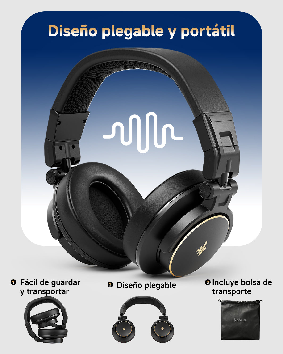 Donner MH1 Auriculares de monitorización de estudio