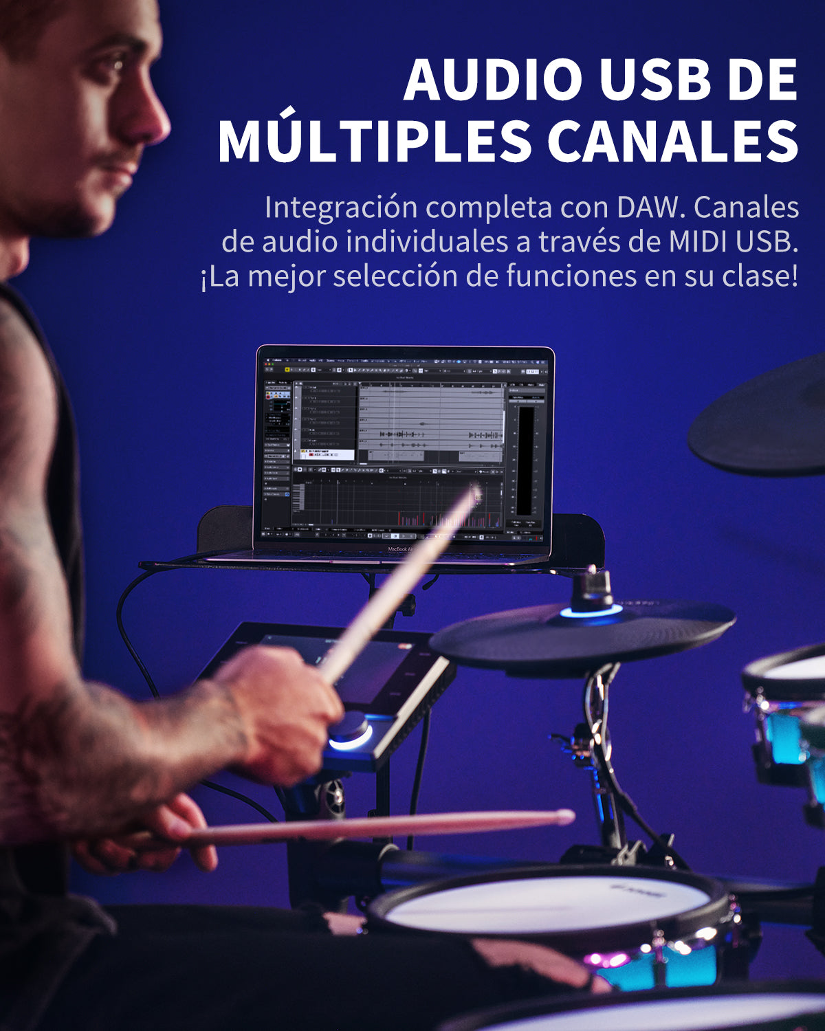 Batería electrónica Donner BackBeat