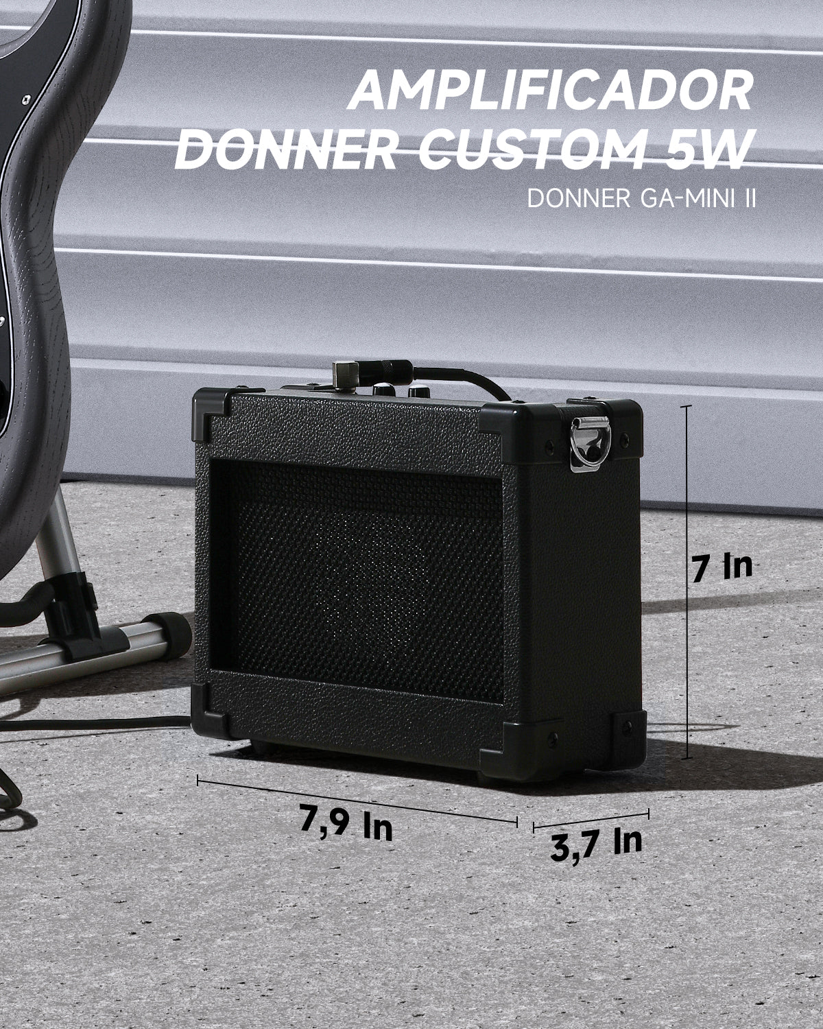 Donner DST-80 Kit de guitarra eléctrica ST esmerilada de 39 pulgadas con amplificador-Negro##