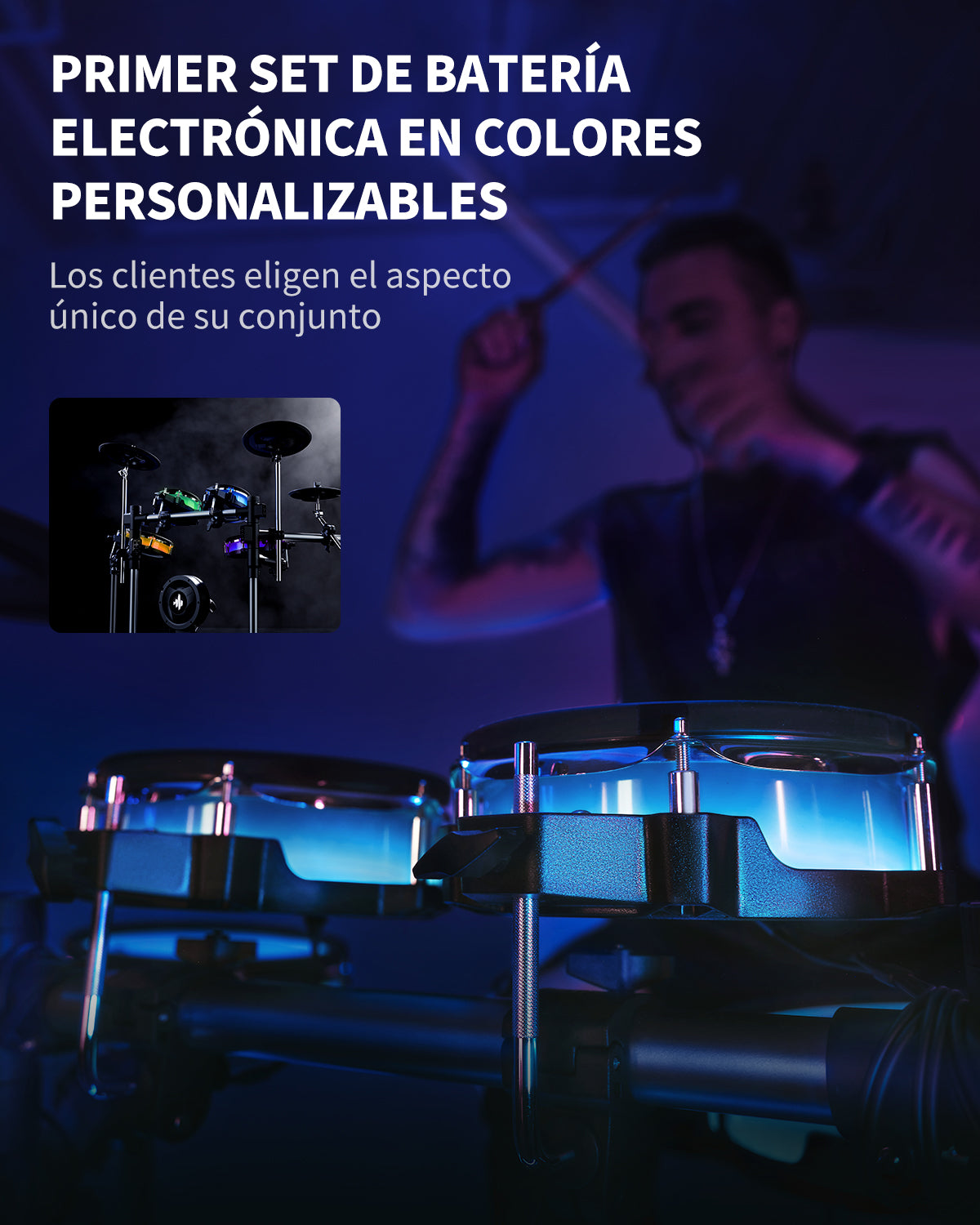 Batería electrónica Donner BackBeat