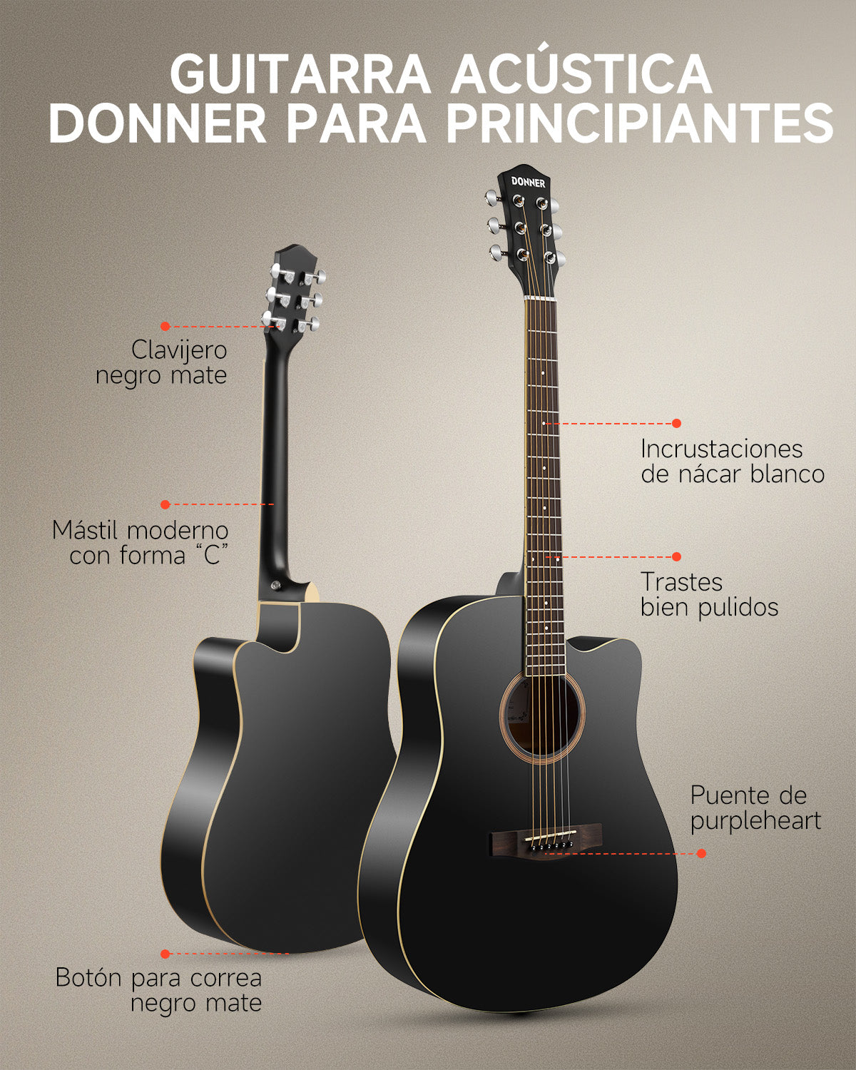 Donner DAG-1CB Guitarra acústica