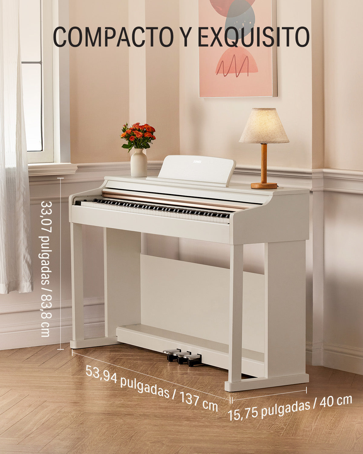 Donner DDP-100 Piano digital blanco con teclado pesado