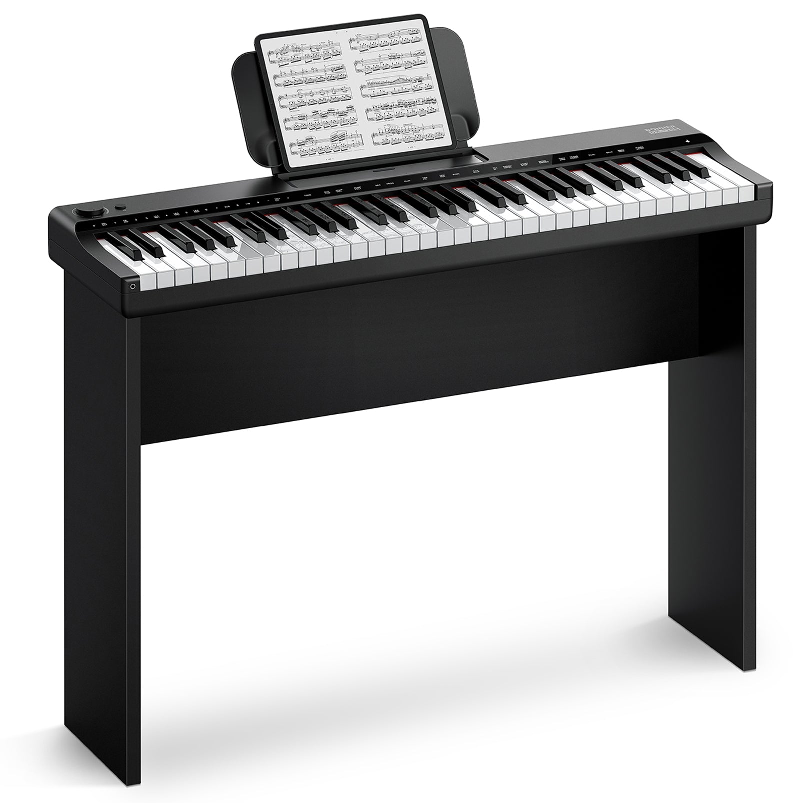 DONNER DK-10S Juego de teclado electrónico vertical de 61 teclas-Negro##