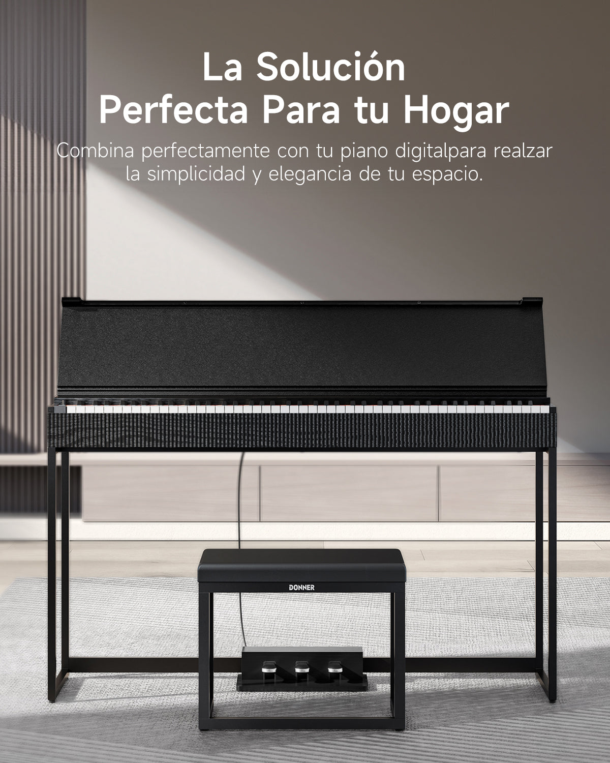 Donner DKB-200 Banco de piano minimalista
