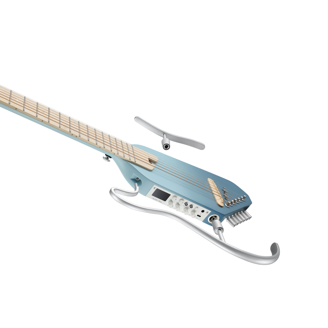 Donner HUSH™ I PRO Guitarra de viaje-Azul Hawái##