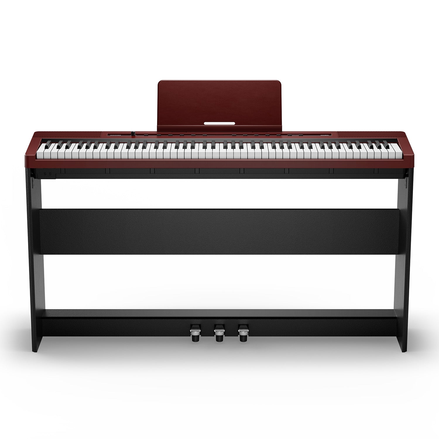 Donner DEP-16S Piano digital de acero pesado-Rojo##