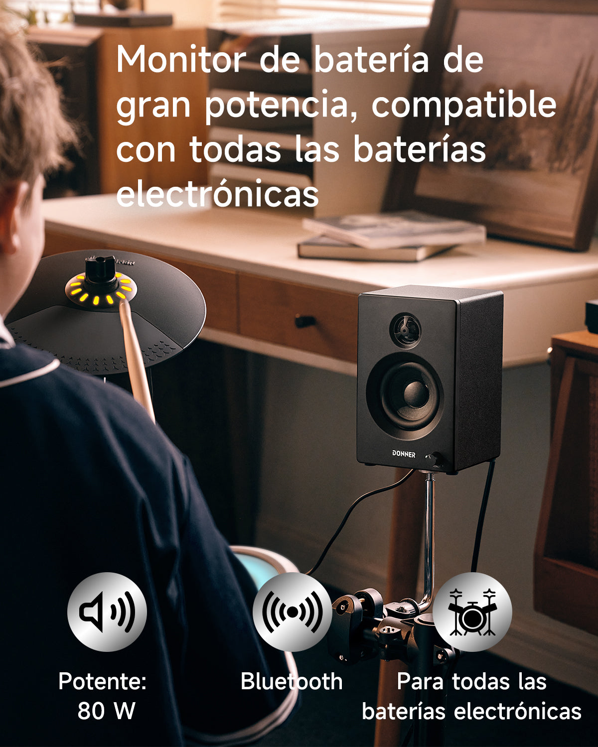 Donner DDA-20SE Altoparlante monitor per batteria