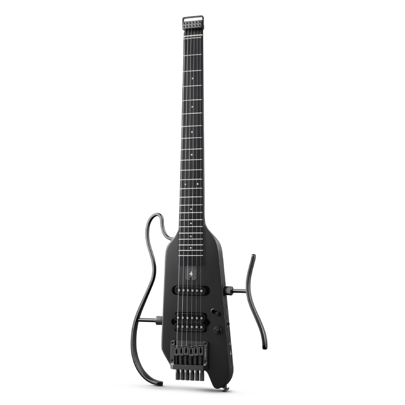 Donner HUSH™ X Guitarra eléctrica ultraligera sin cabeza-Negro##