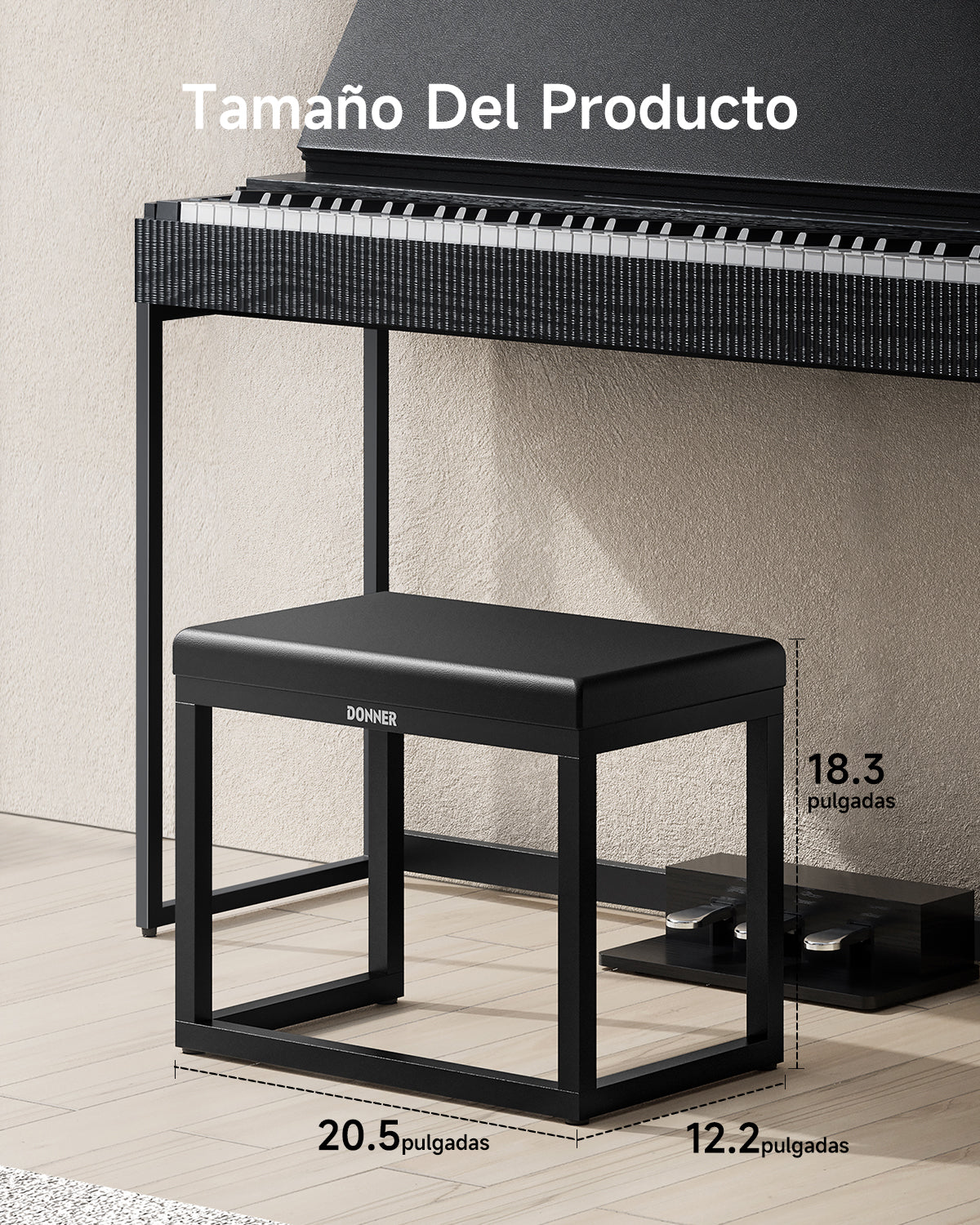 Donner DKB-200 Banco de piano minimalista