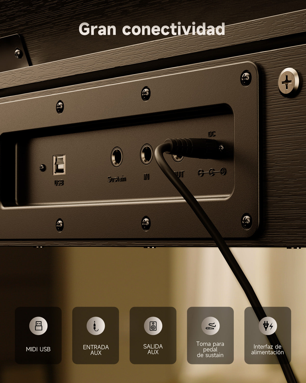 Donner OURA™ S100 Piano digital de estilo casero-Nero##