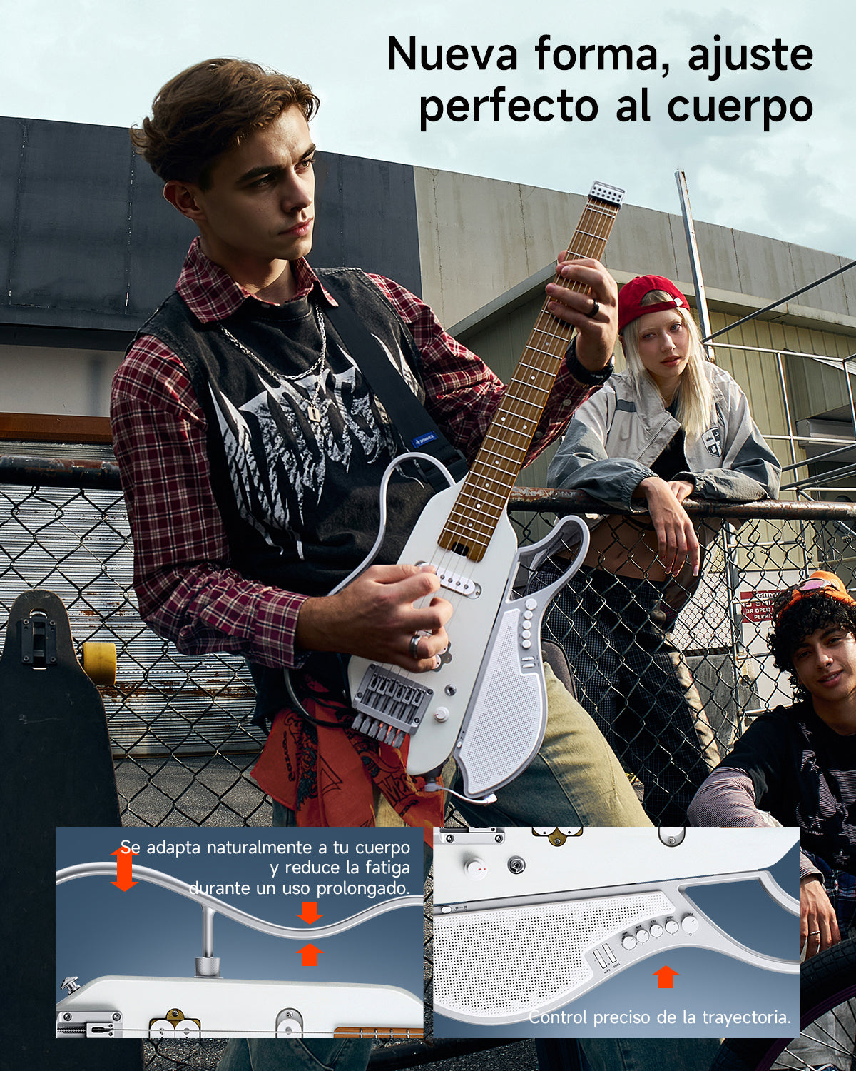 Donner HUSH X LIVE guitarra de viaje (Edición MIYAVI disponible)