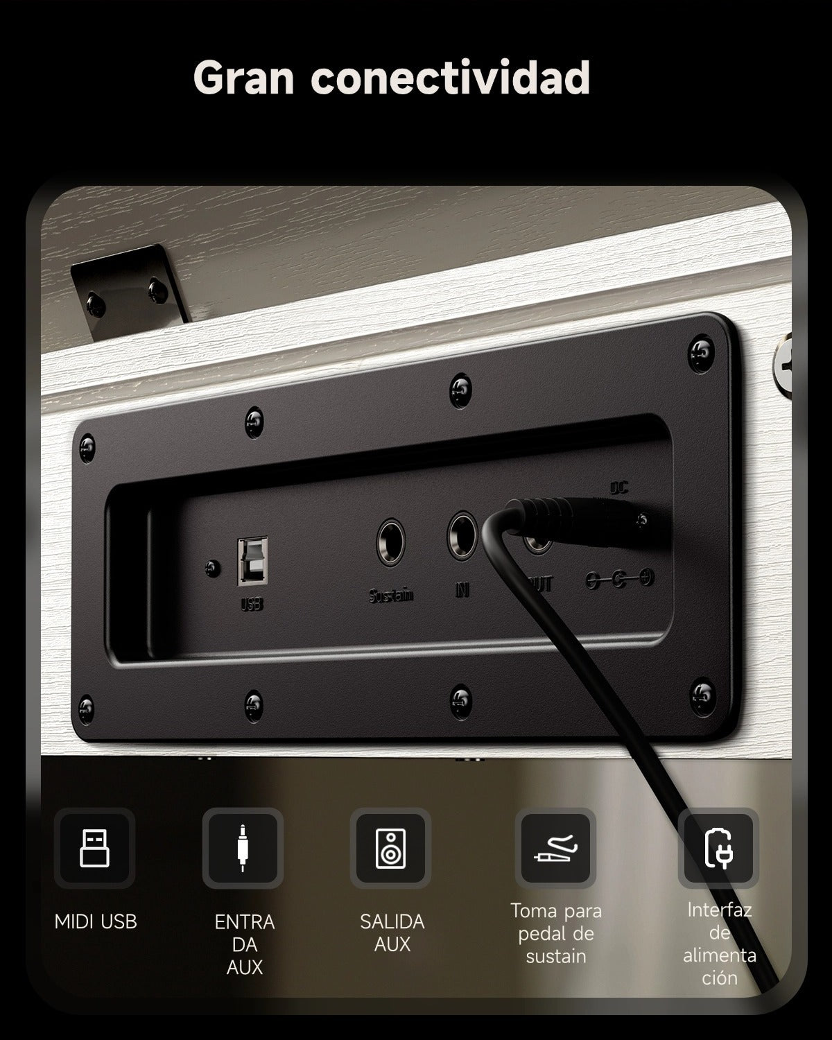 Donner OURA™ S100 Piano digital de estilo casero-Bianco##