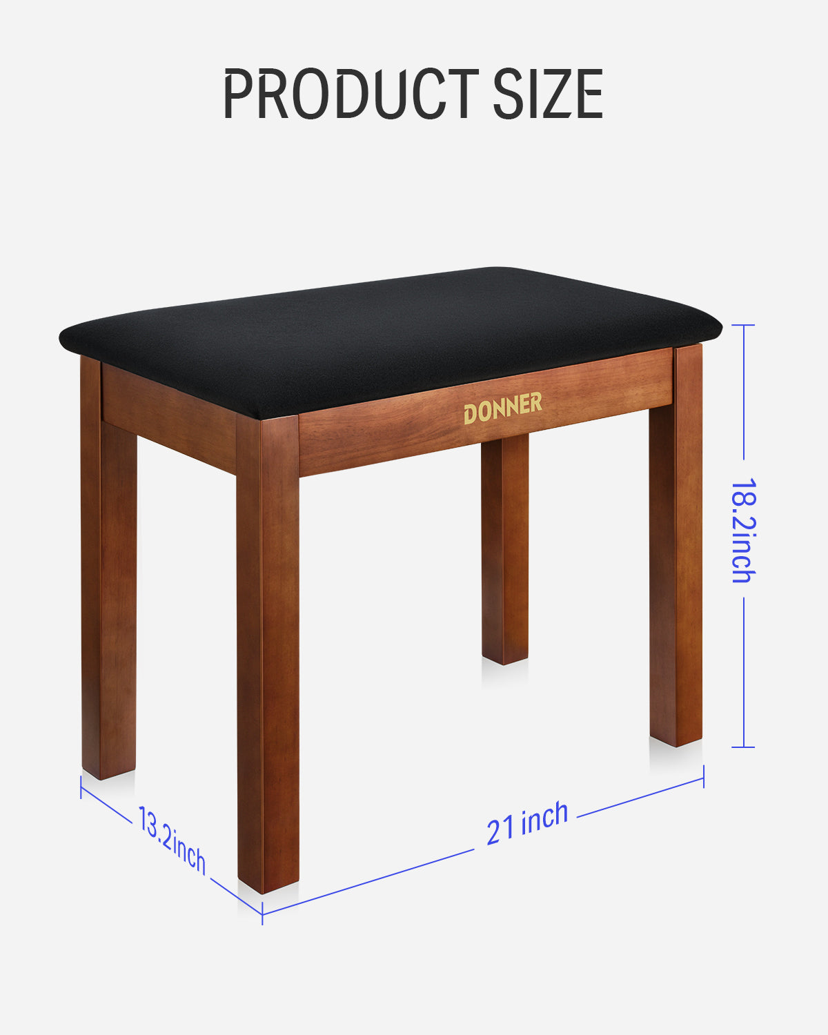Donner DKB-10 banco para piano-Marrón##