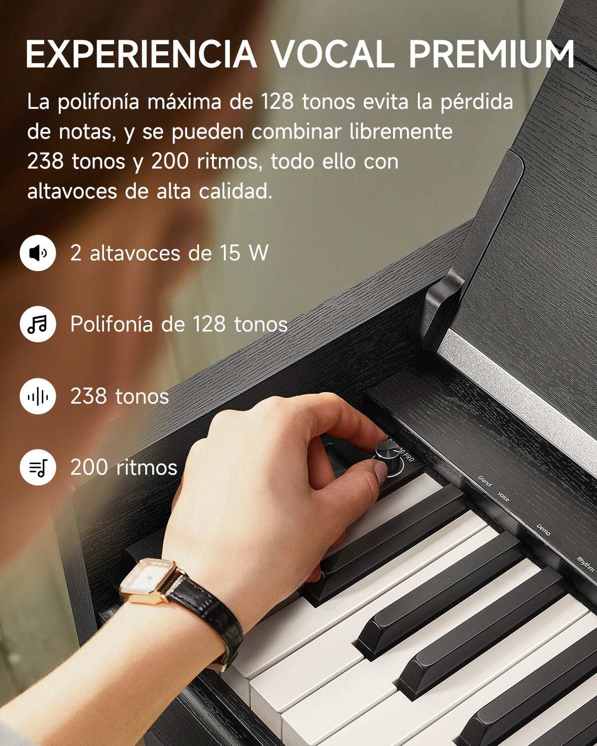 Donner DDP-90 PRO Piano digital con teclas contrapesadas para uso doméstico