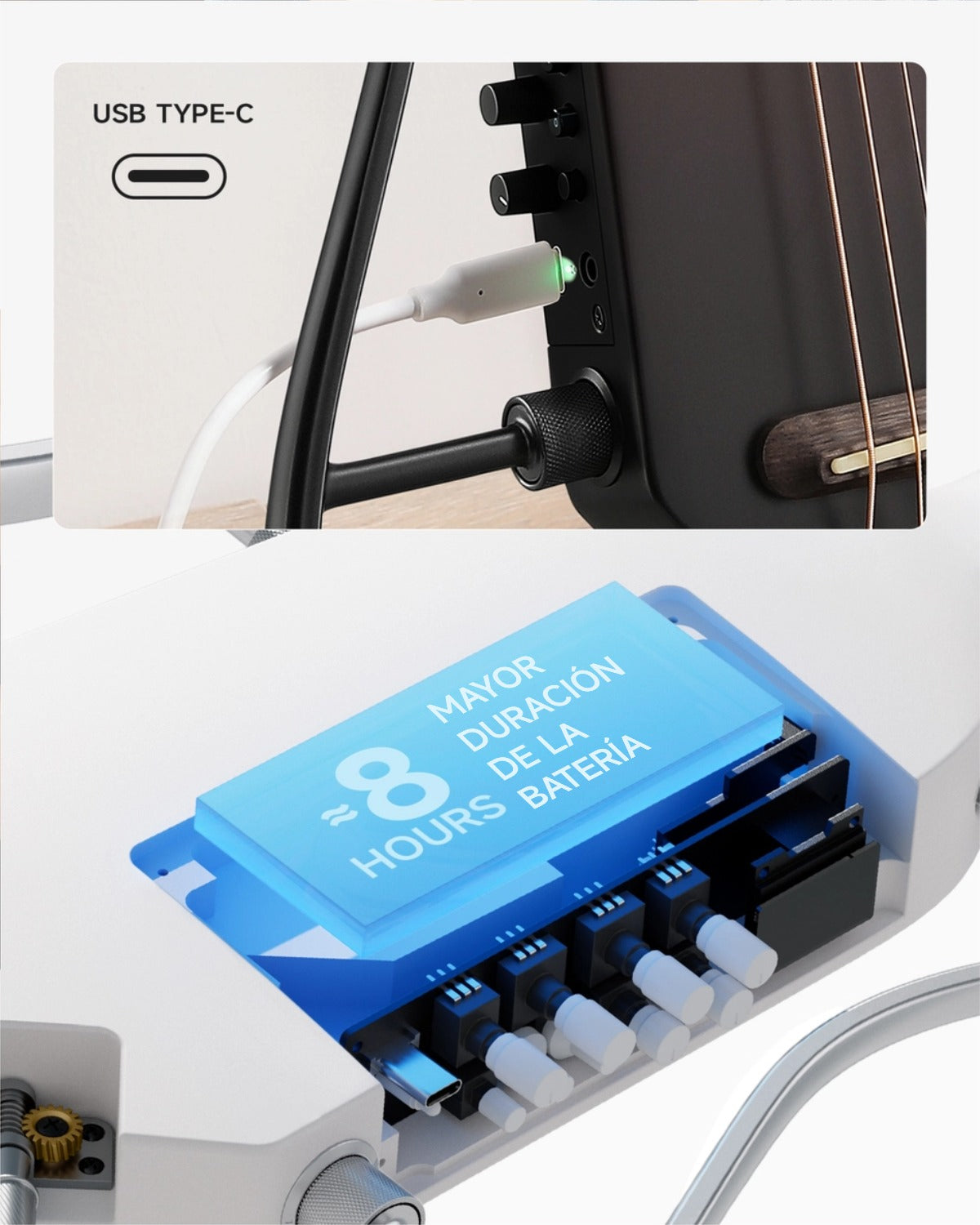 Donner HUSH™ I PRO Guitarra de viaje-Gradiente Maillard##