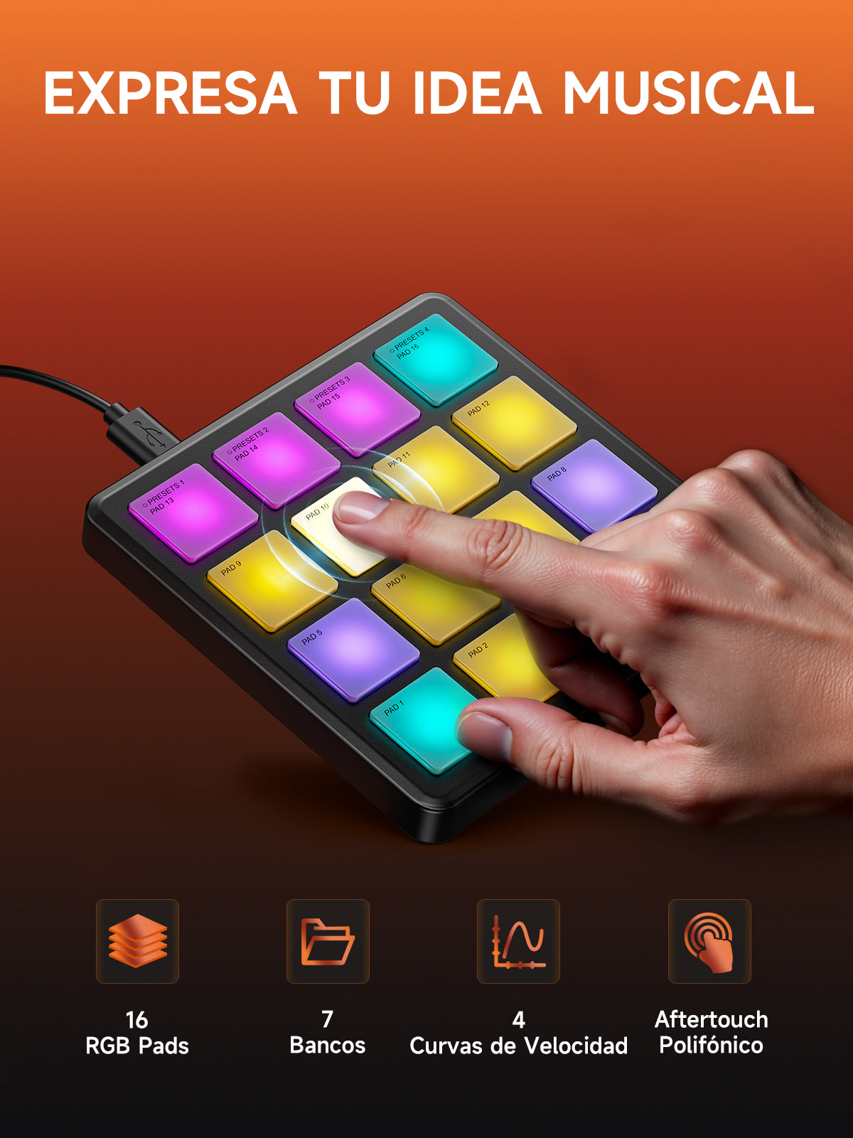 MINI CONTROLADOR MIDI STARRYPAD