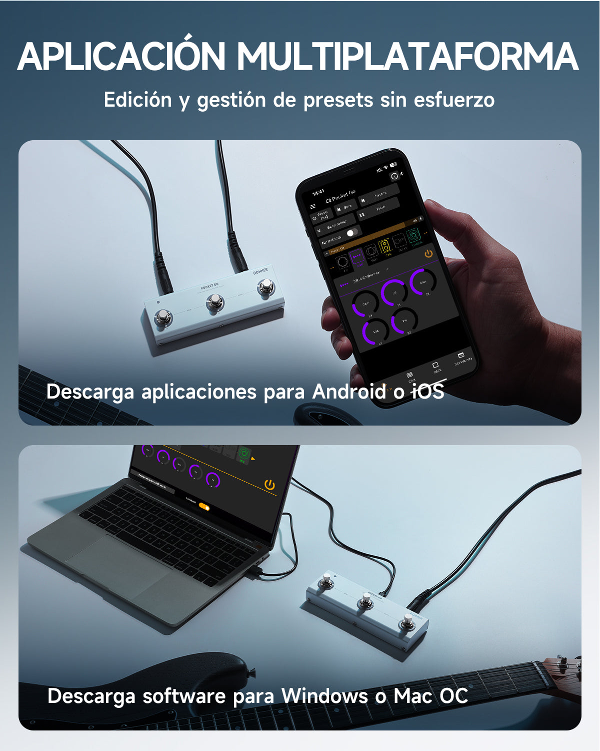 Donner Pocket Go Procesador de efectos múltiples pedal