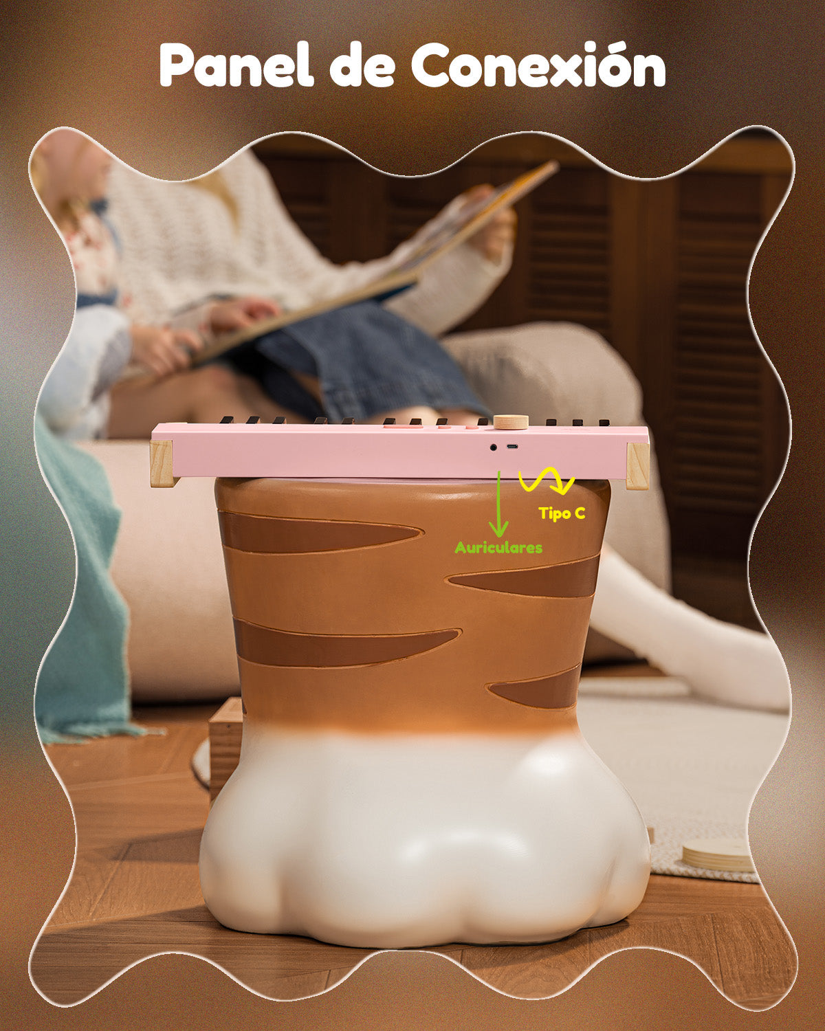 Eastar KIDO V-10 Mini teclado digital de 32 teclas/44 teclas-32 teclas Rosa##