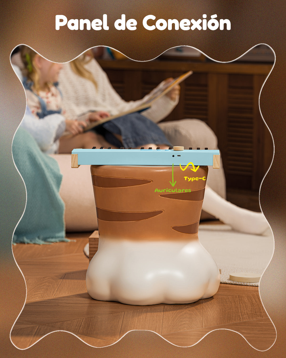 Eastar KIDO V-10 Mini teclado digital de 32 teclas/44 teclas-32 teclas Azul##