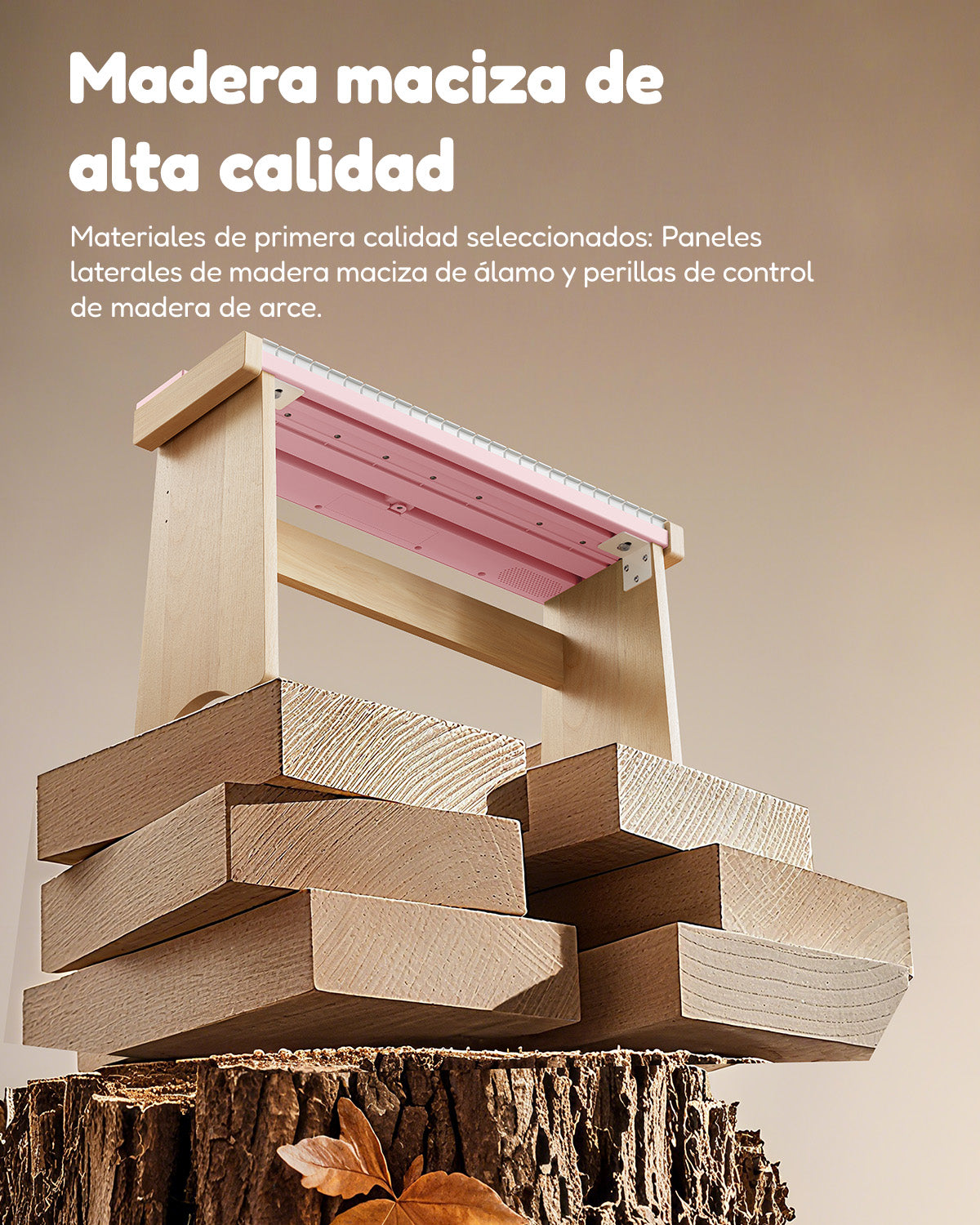 Eastar KIDO V20 Mini teclado digital con 44 teclas y soporte-Rosa##