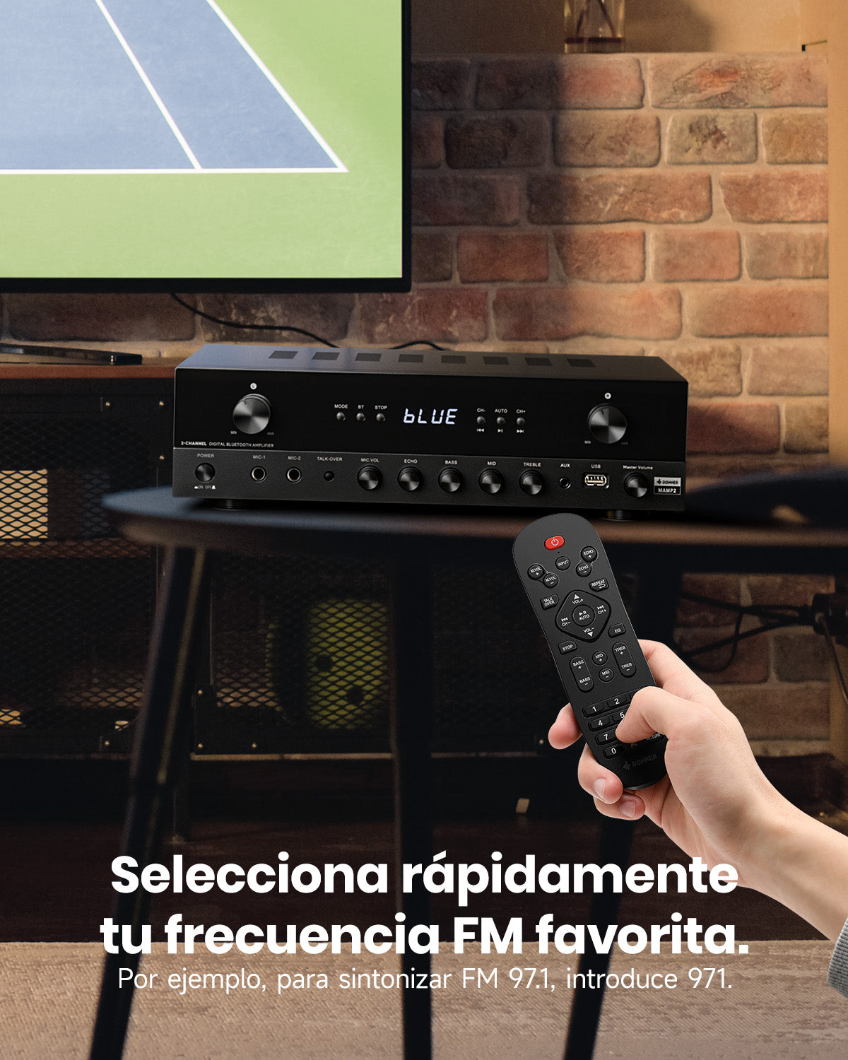 Donner MAMP2 Potente amplificador de dos canales