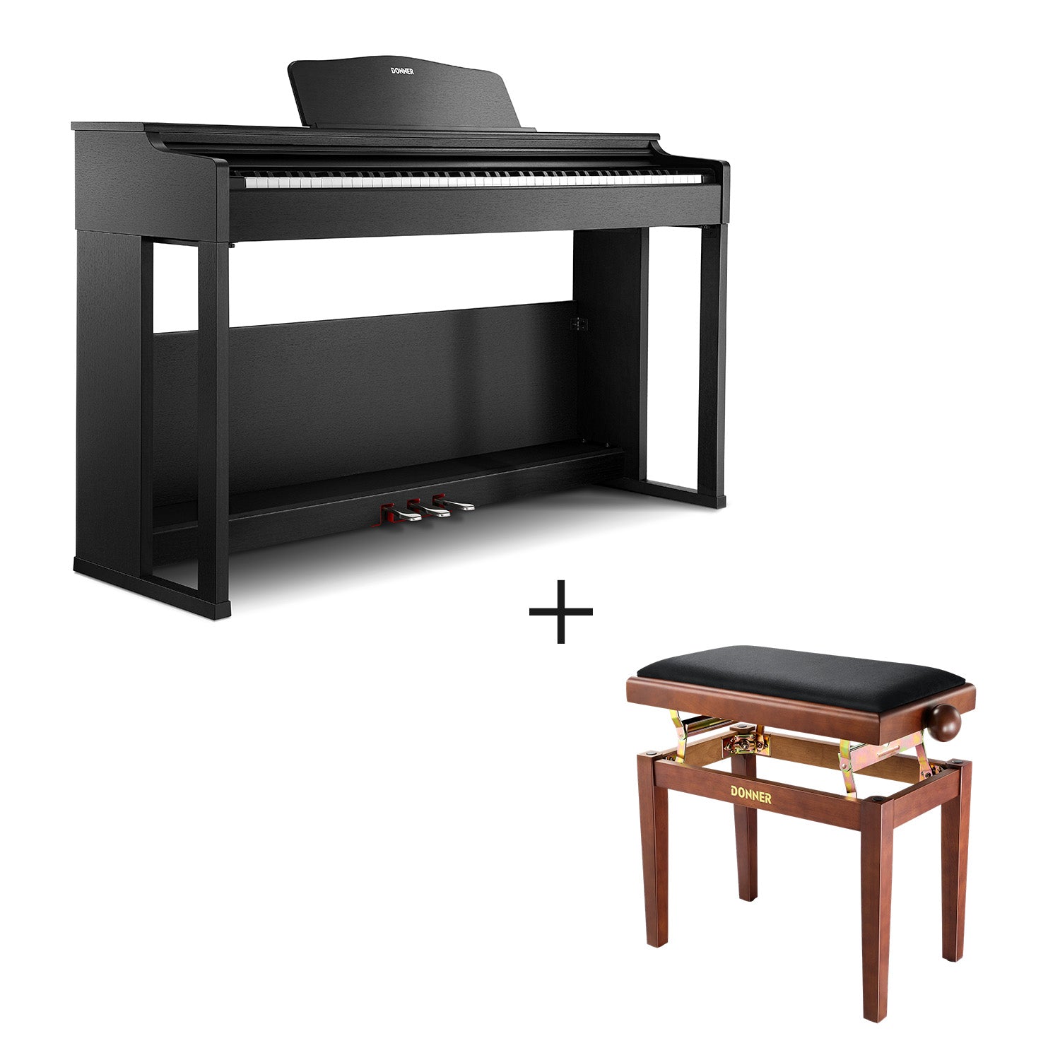 Donner DDP-100S Piano Digital con Mecanismo de Martillo Progresivo