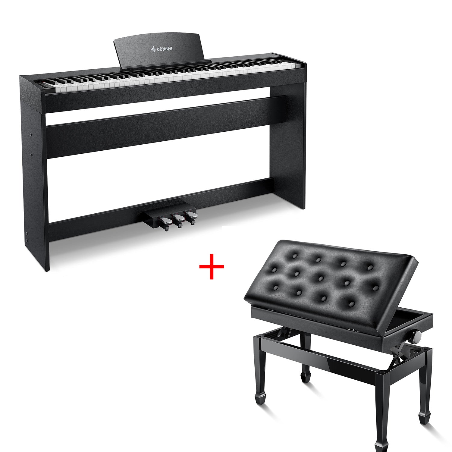 Donner DDP-50 Piano digital contrapesado de 88 teclas