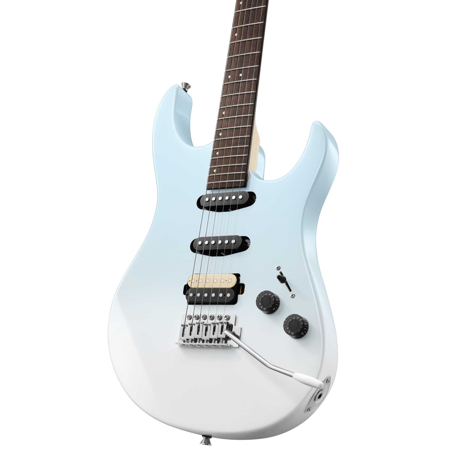 Donner DMT‑66 Guitarra eléctrica-Degradado azul a blanco##
