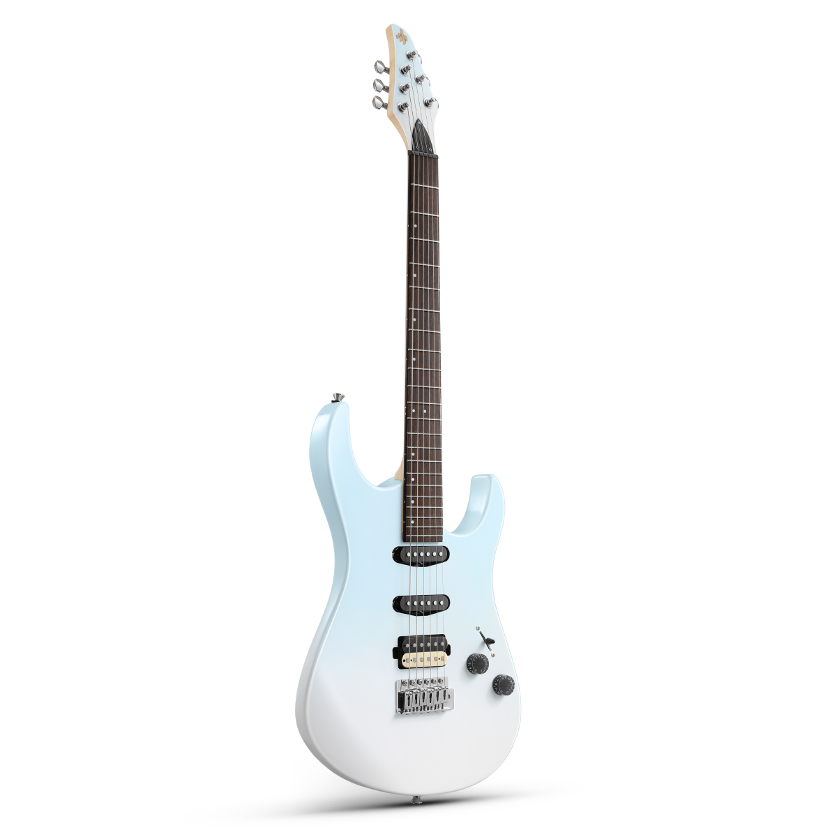 Donner DMT‑66 Guitarra eléctrica-Degradado azul a blanco##