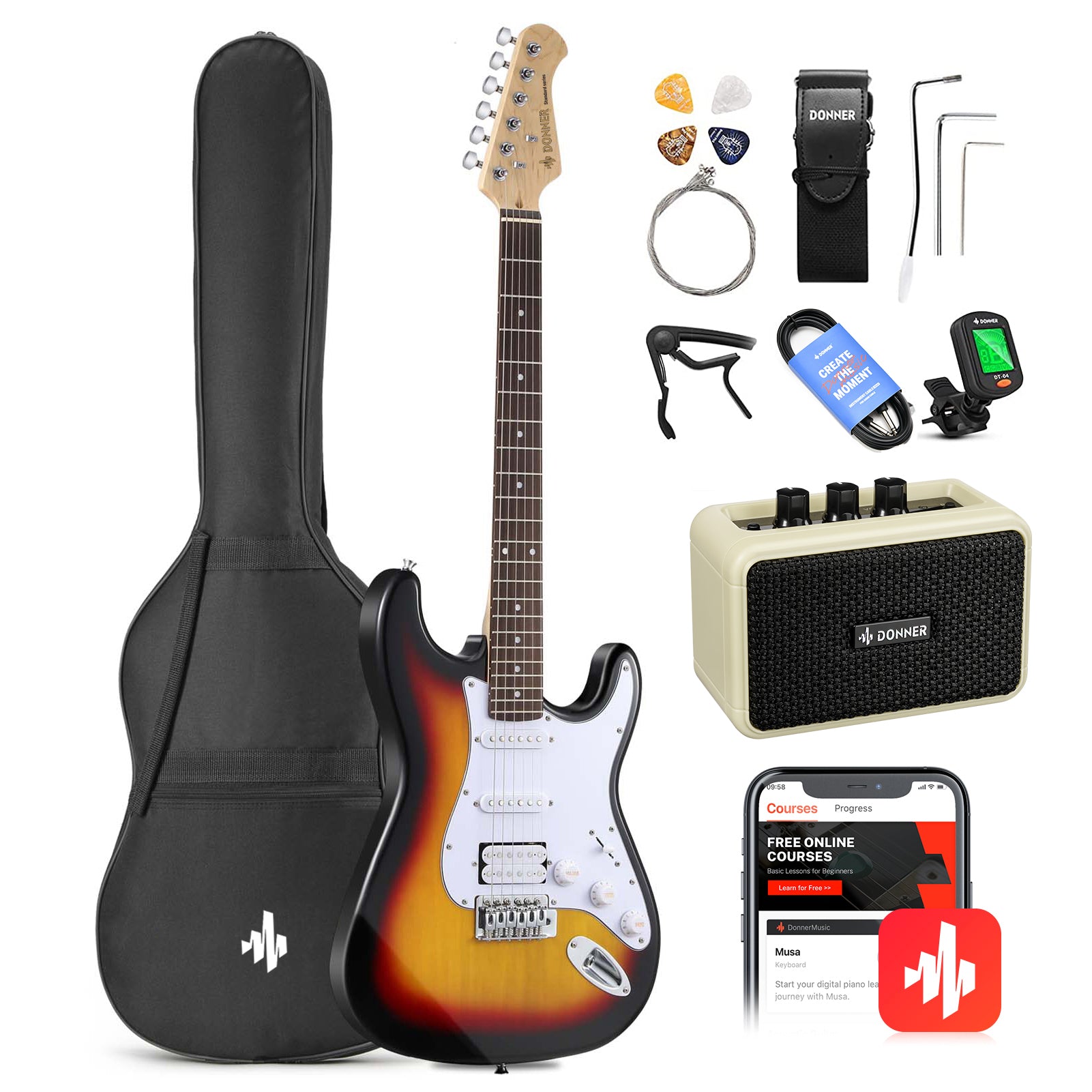 Donner DST-100S Guitarra eléctrica