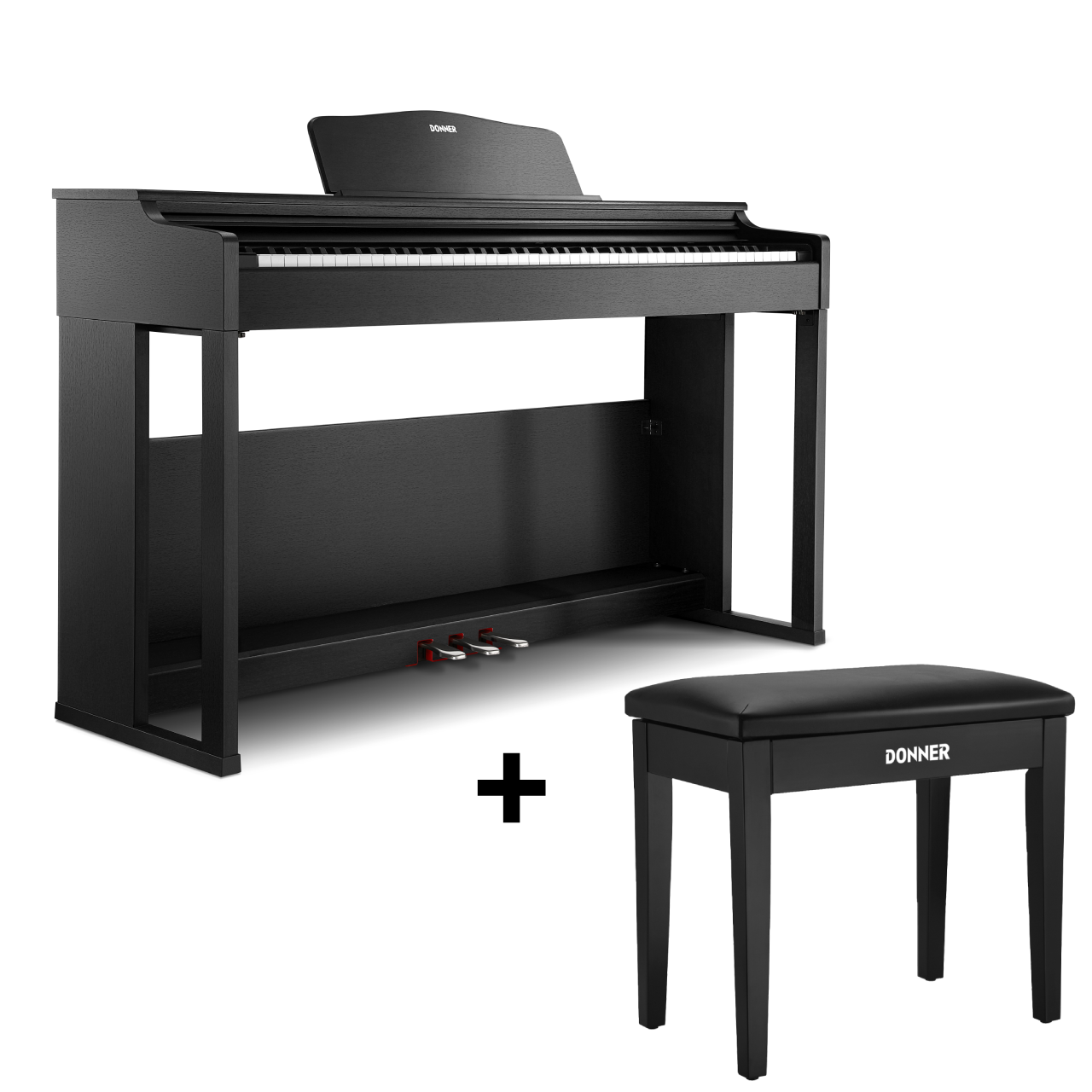 Donner DDP-100S Piano Digital con Mecanismo de Martillo Progresivo