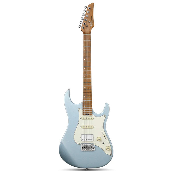 Donner DST-550 Guitarra Eléctrica ST de 39" con Pastilla HSS y Cuerpo Sólido de Álamo-Azul##