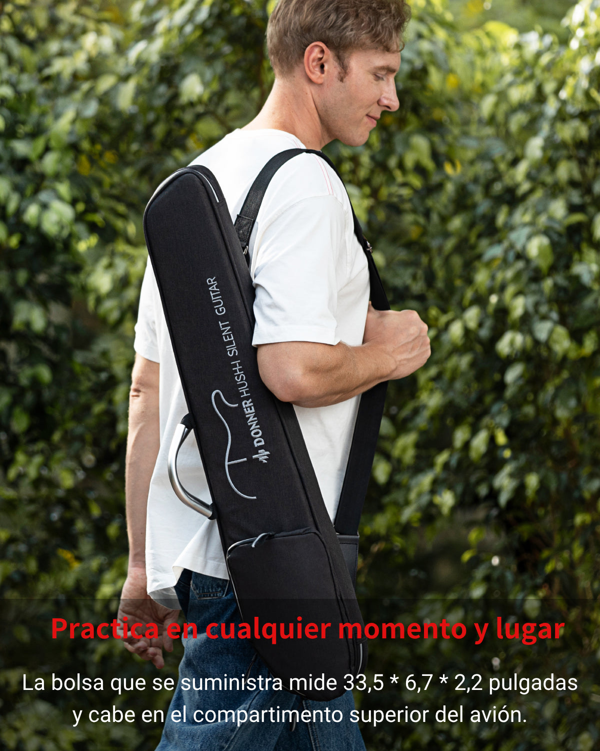 【Caja Abierta】Donner HUSH™ I Guitarra de viaje ultraligera y portátil