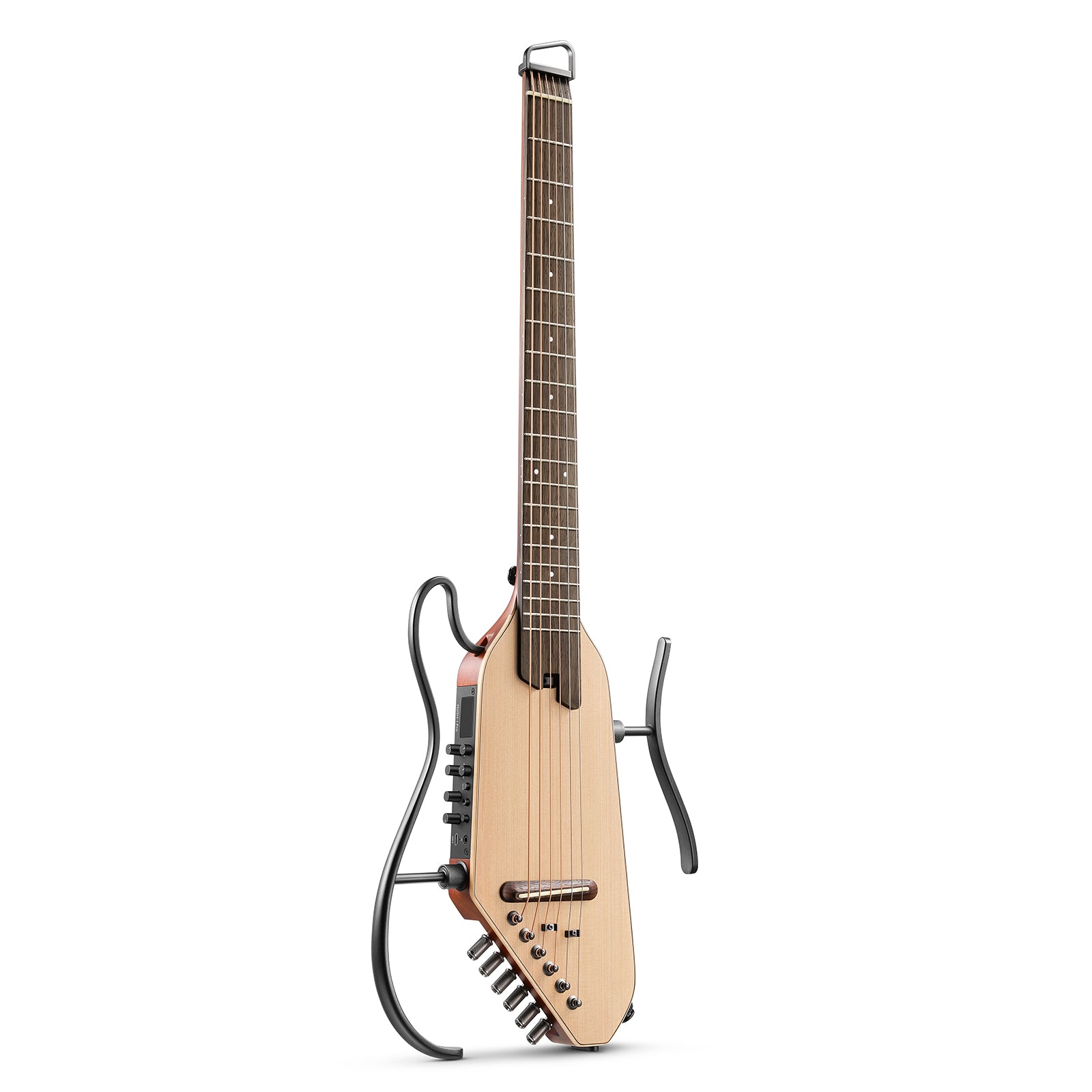 Donner HUSH-I Pro Guitarra Modos Multi Tono Guitarra de viaje-Natural##