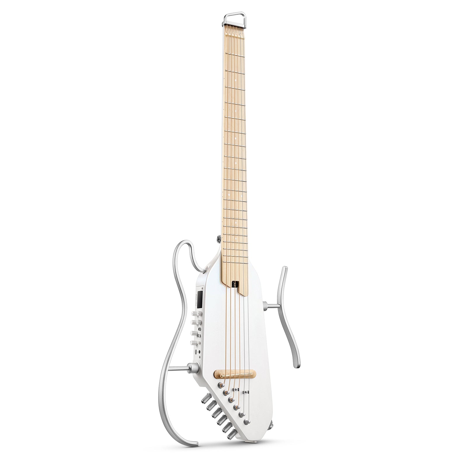 Donner HUSH-I Pro Guitarra Modos Multi Tono Guitarra de viaje-Blanco##
