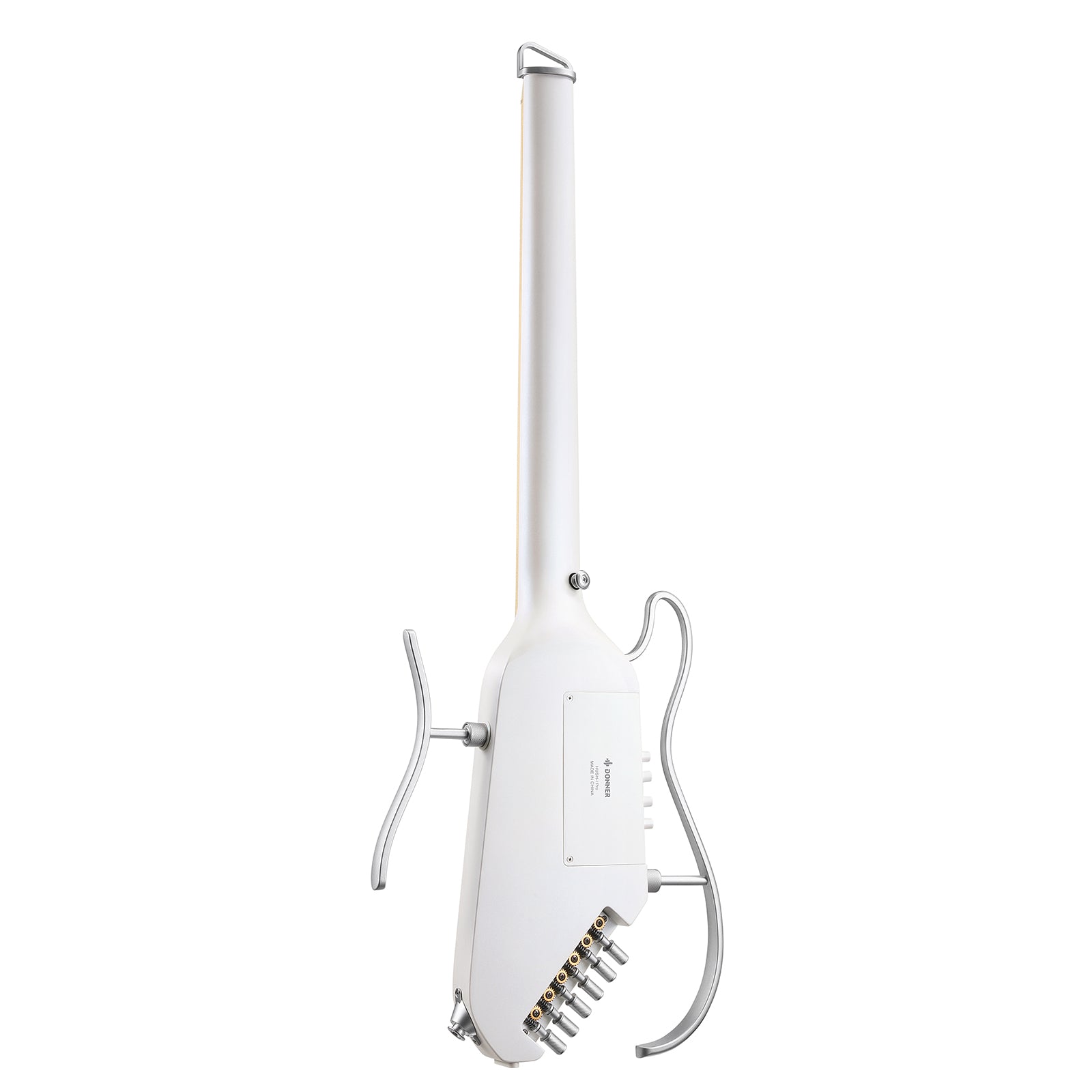 Donner HUSH-I Pro Guitarra Modos Multi Tono Guitarra de viaje-Blanco##