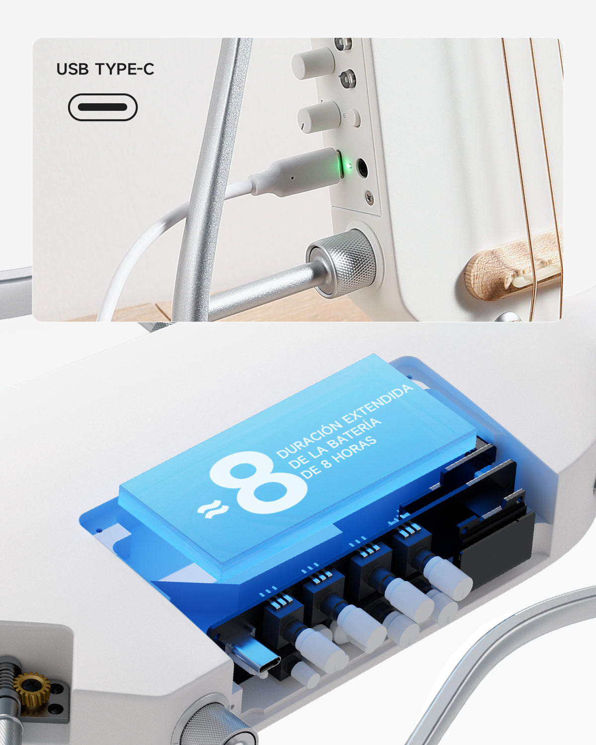 Donner HUSH-I Pro Guitarra Modos Multi Tono Guitarra de viaje-Sunburst##