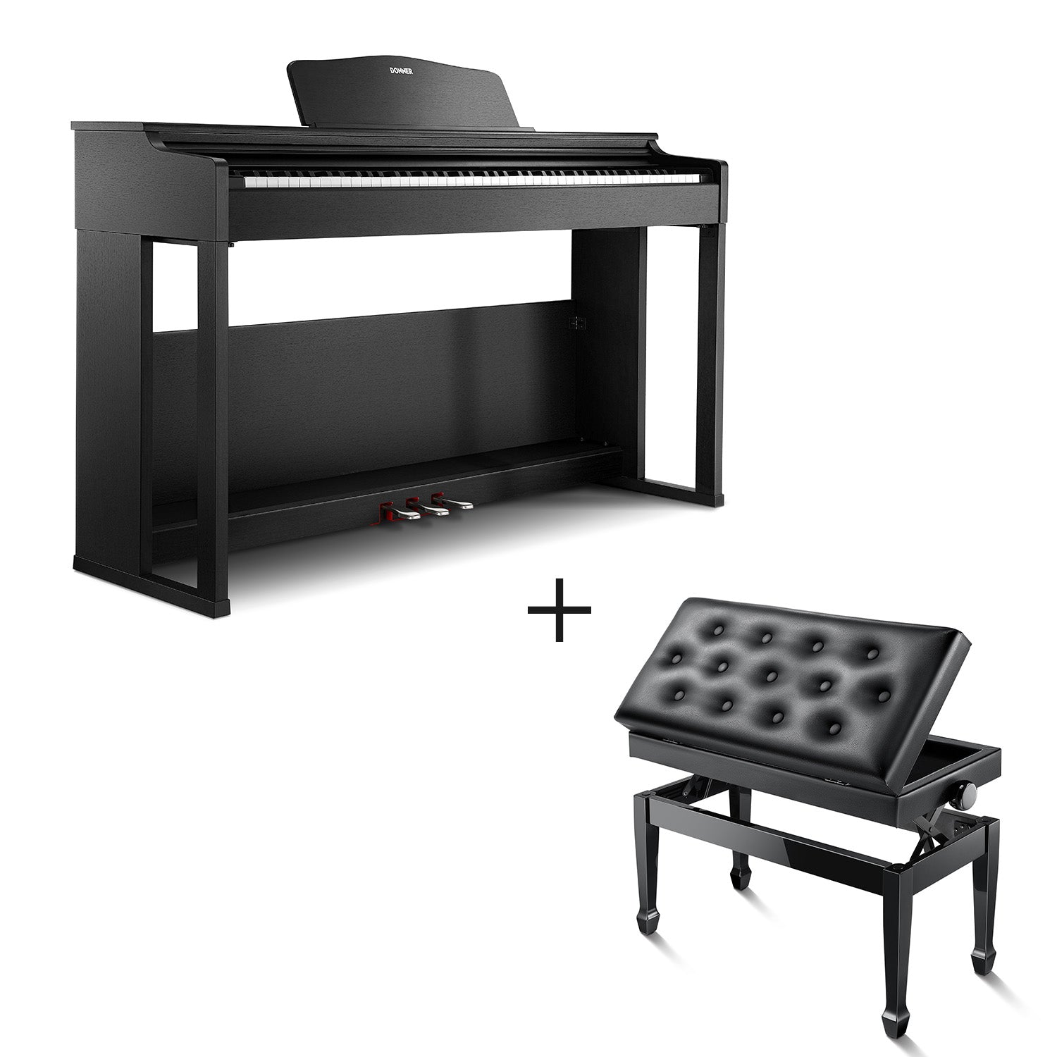 Donner DDP-100S Piano Digital con Mecanismo de Martillo Progresivo