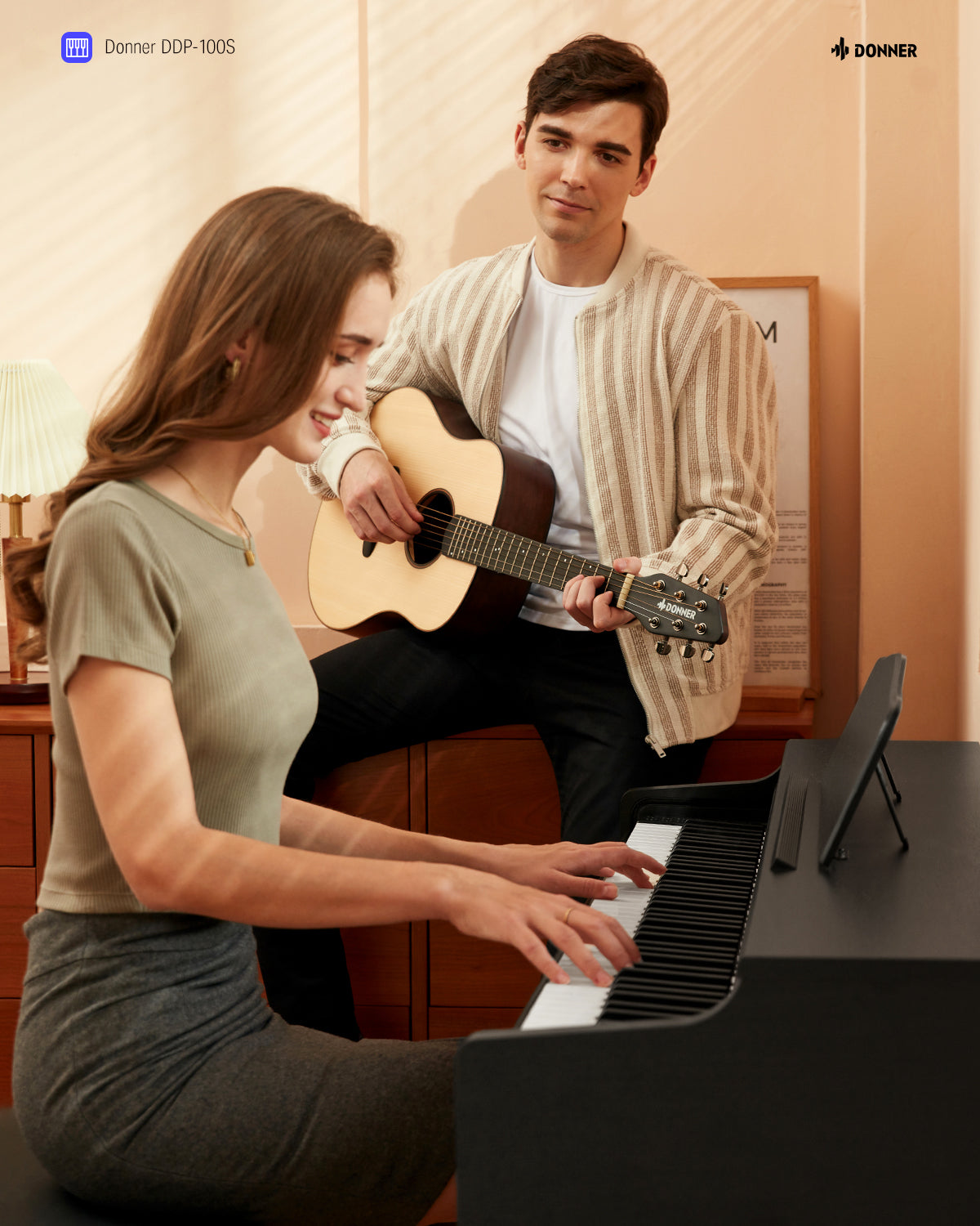 Donner DDP-100S Piano Digital con Mecanismo de Martillo Progresivo