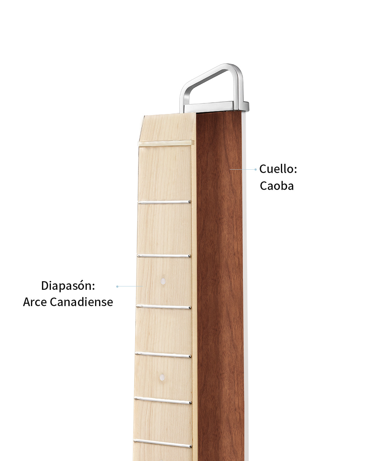 Donner HUSH-I Pro Guitarra Modos Multi Tono Guitarra de viaje-Blanco##