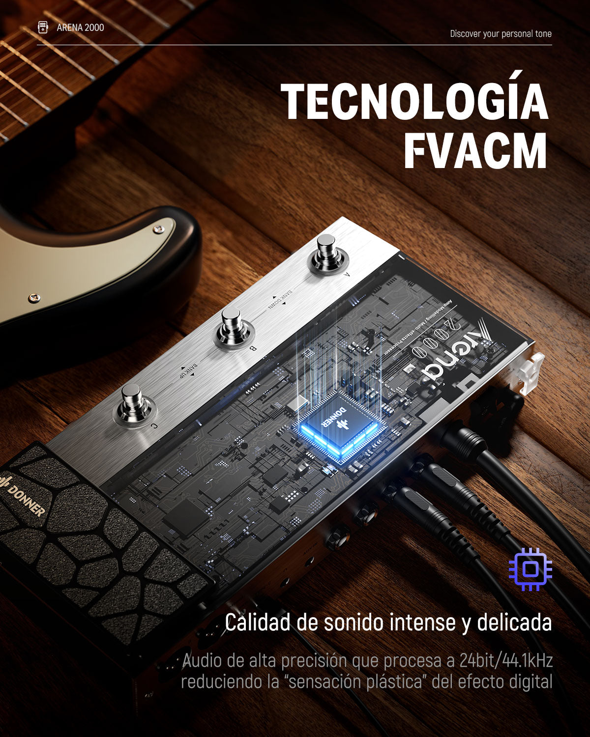 Donner Arena 2000 pedal de guitarra multiefecto