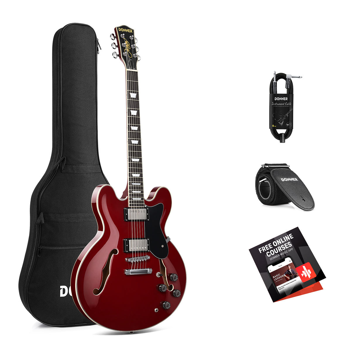 Donner DJP-1000 guitarra eléctrica Jazz | Donner® España