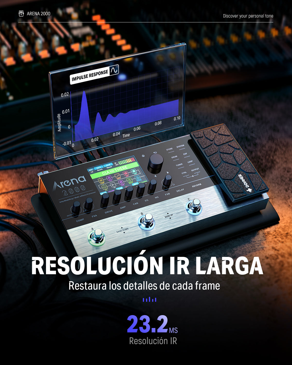Donner Arena 2000 pedal de guitarra multiefecto