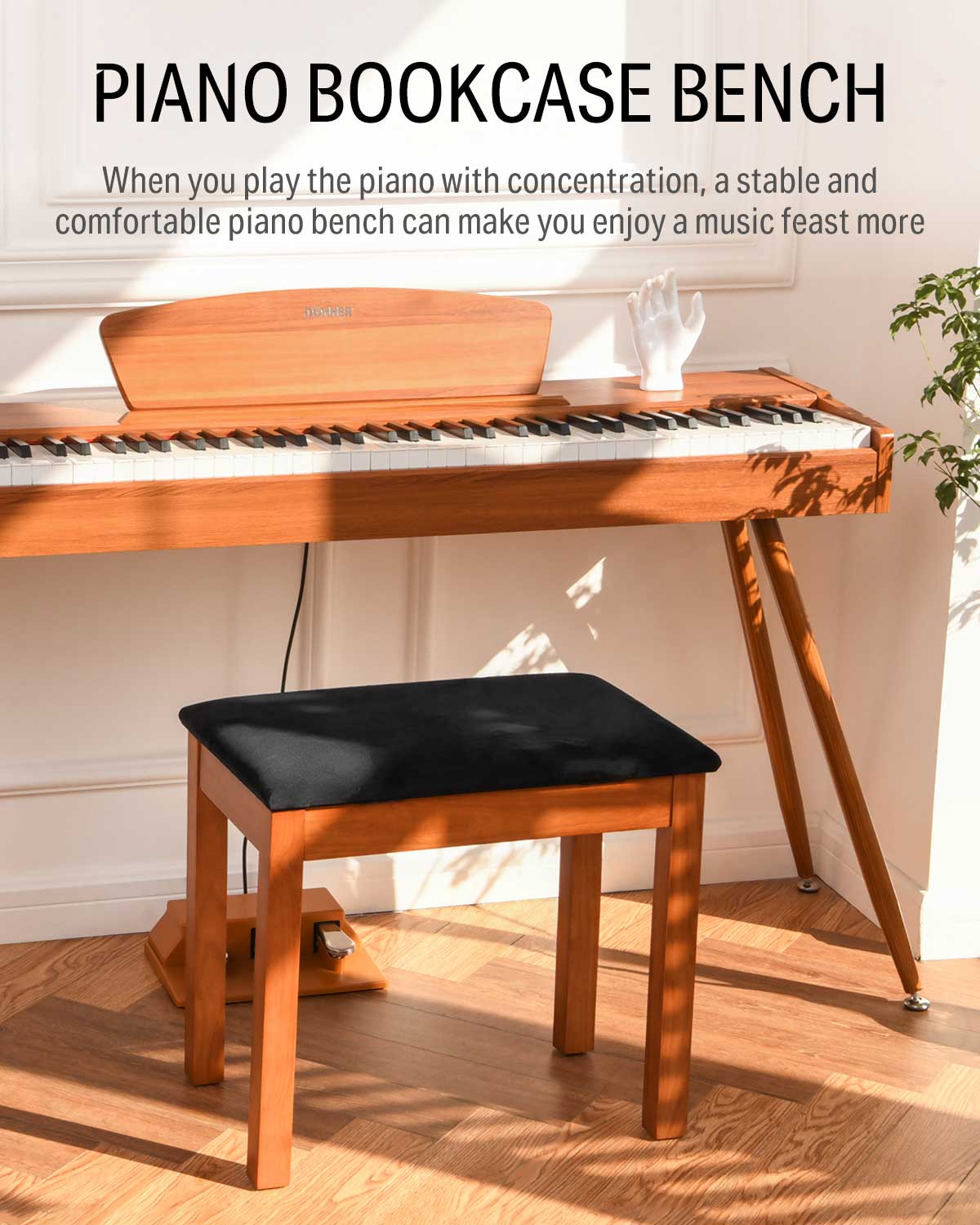 Donner DKB-10 Banco de piano espacioso