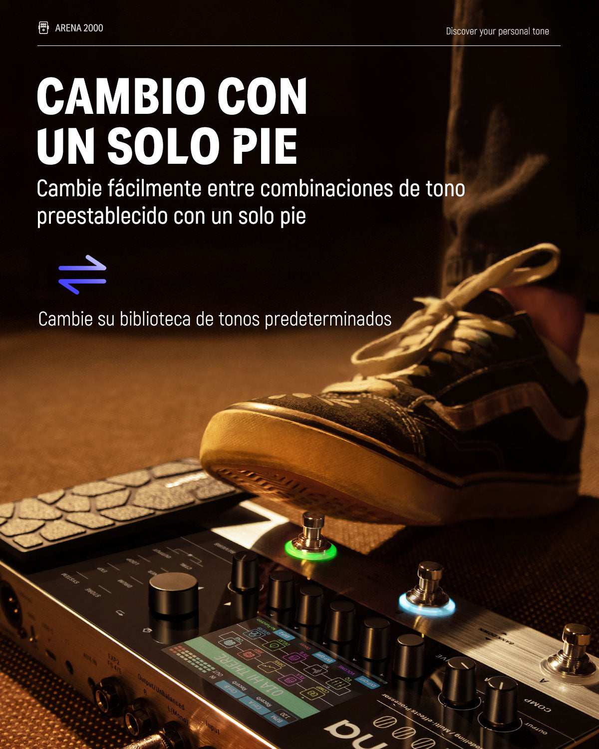 Donner Arena 2000 pedal de guitarra multiefecto